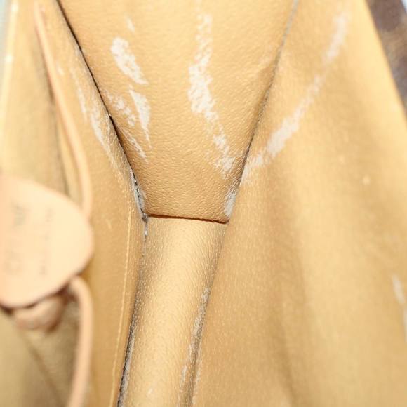 CELINE Macadam Canvas Hand Bag PVC 2way Brown Auth 66347 - Picture 10 of 16